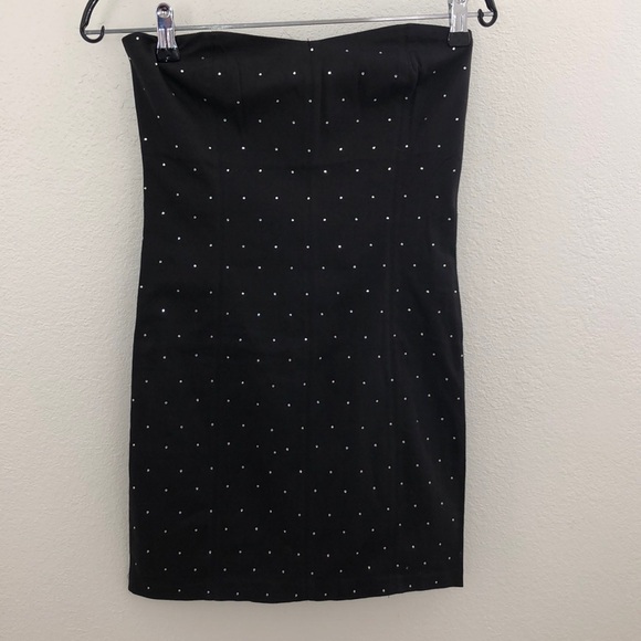 Strapless Bling Bling Dress Urban Behavior Sexy Modern Edgy Generation Style - Picture 1 of 7